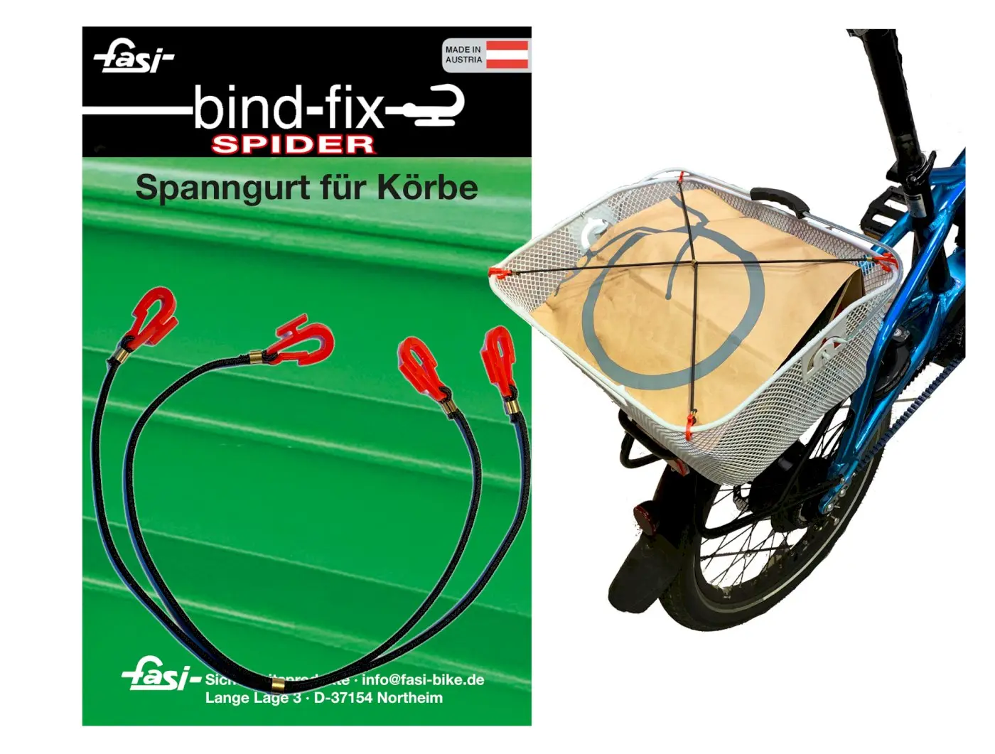 fasi Spanngurt bind-fix Spider für Körbe fasi Spanngurt bind-fix Spider für Körbe