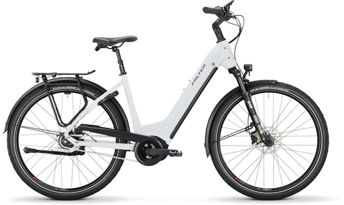 Falter E 9.0i RT 500 Wave perfect white 45 cm Rücktrittbremse mit Connect Modul