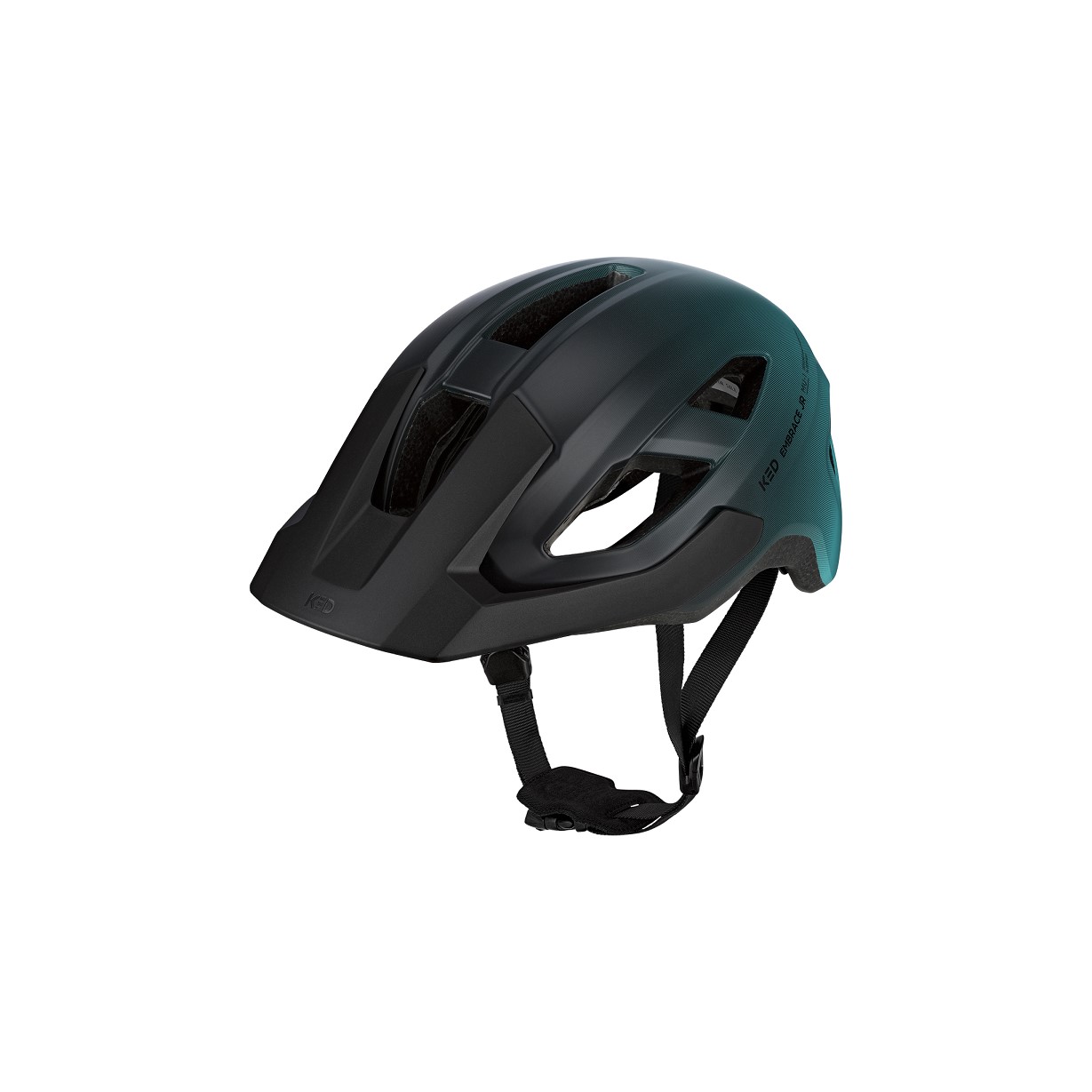 KED Helm Embrace Jr. MU-1 52-56 cm teal black matt KED Helm Embrace Jr. MU-1 52-56 cm