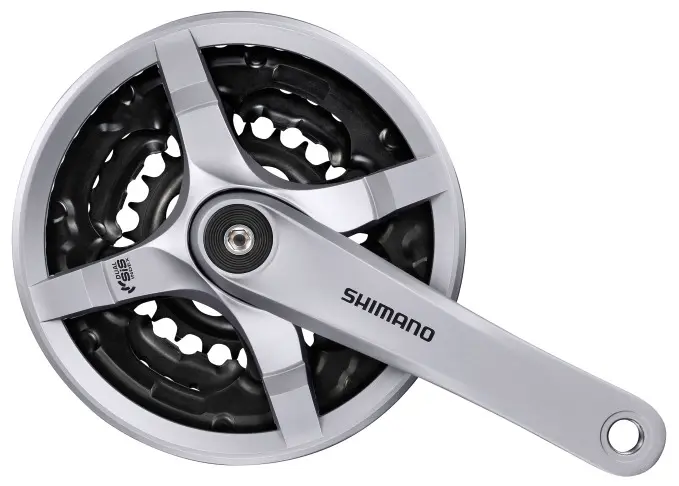 Shimano Kettenradgarnitur Tourney FC-TY501 48x38x28 Zähne silber Shimano Kettenradgarnitur Tourney FC-TY501 48x38x28 Zähne silber