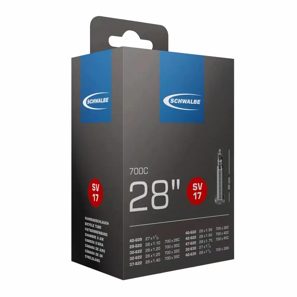 Schwalbe Schlauch 28 Zoll Nr. 17 SV - Sclaverant - Presta Schwalbe Schlauch 28 Zoll Nr. 17 SV - Sclaverant - Presta
