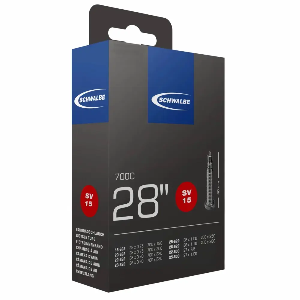 Schwalbe Schlauch 28 Zoll Nr. 15 SV - Sclaverant - Presta Schwalbe Schlauch 28 Zoll Nr. 15 SV - Sclaverant - Presta