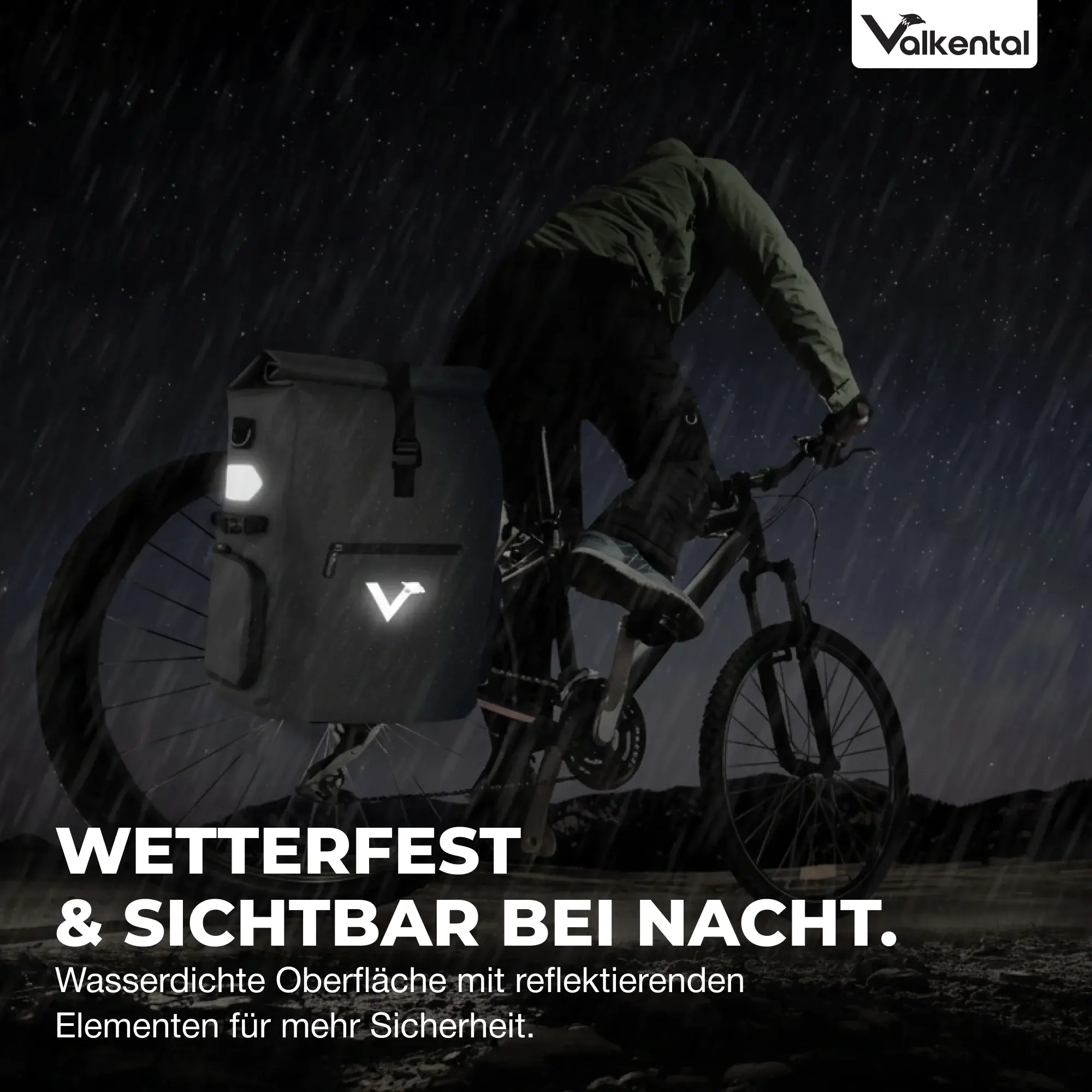 Valkental ValkPro 3in1 Fahrradtasche schwarz Valkental ValkPro 3in1 Fahrradtasche schwarz