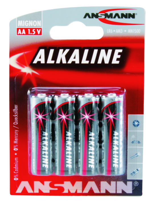 Batterie Alkaline 1,5 Volt - 4er Satz