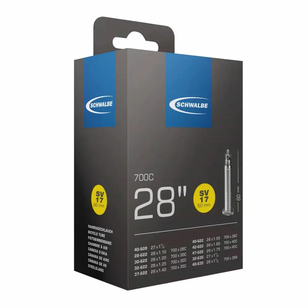 Schwalbe Schlauch 28 Zoll Nr. 17 SV - Sclaverant - Presta - 60 mm Ventilschaft