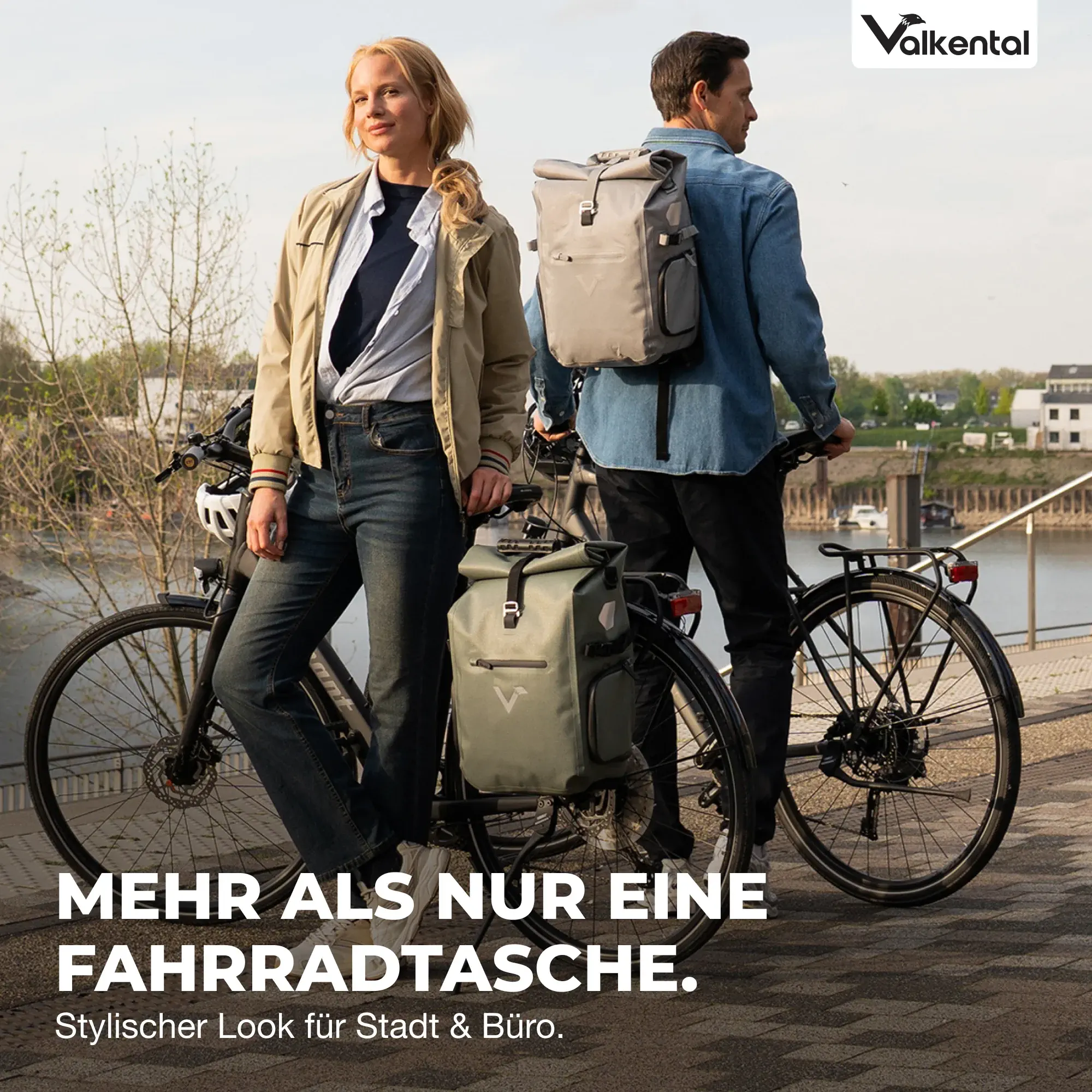Valkental ValkPro – 3in1 Fahrradtasche & Rucksack 25L