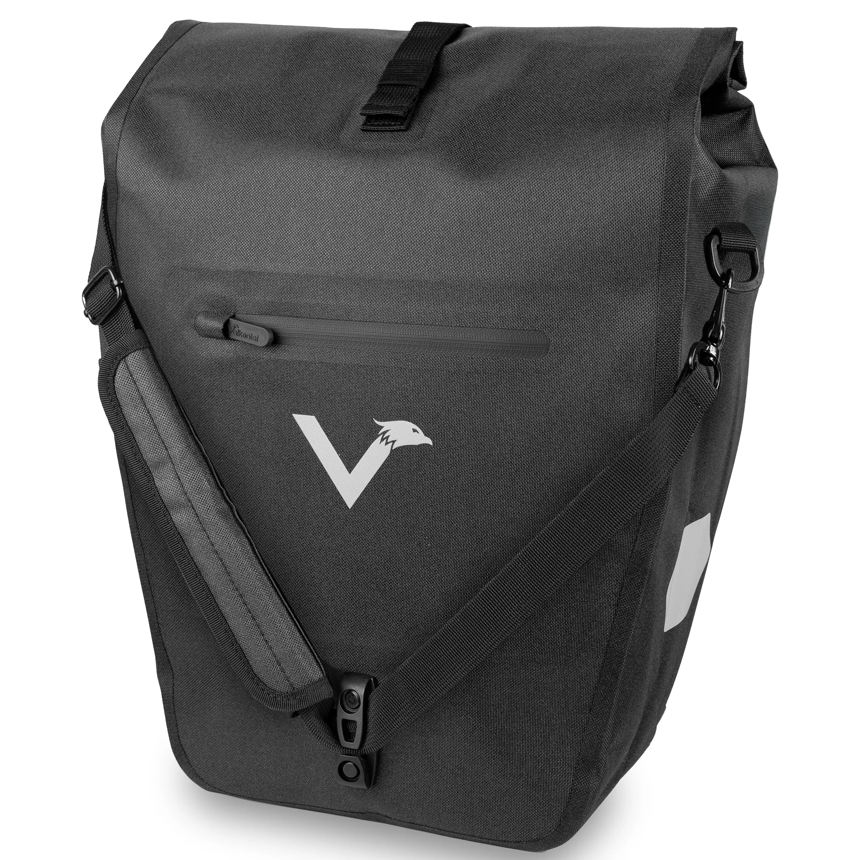 Valkental Bike Bag Urban schwarz reflektierend Valkental Bike Bag Urban schwarz reflektierend