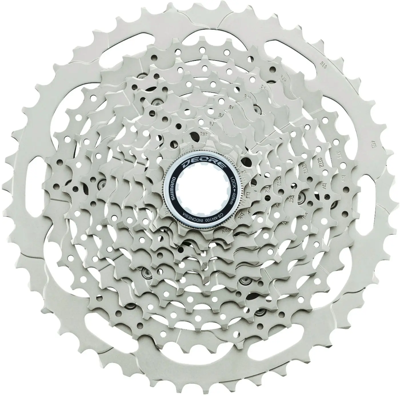 Shimano Kassette Deore 10-fach 11-46 Zähne CSM4100 silber