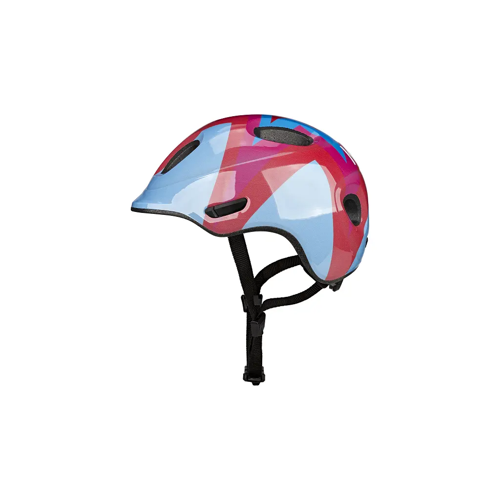 KED Helm Meggy Spark starburst blue red 50-55 cm mit Rücklicht