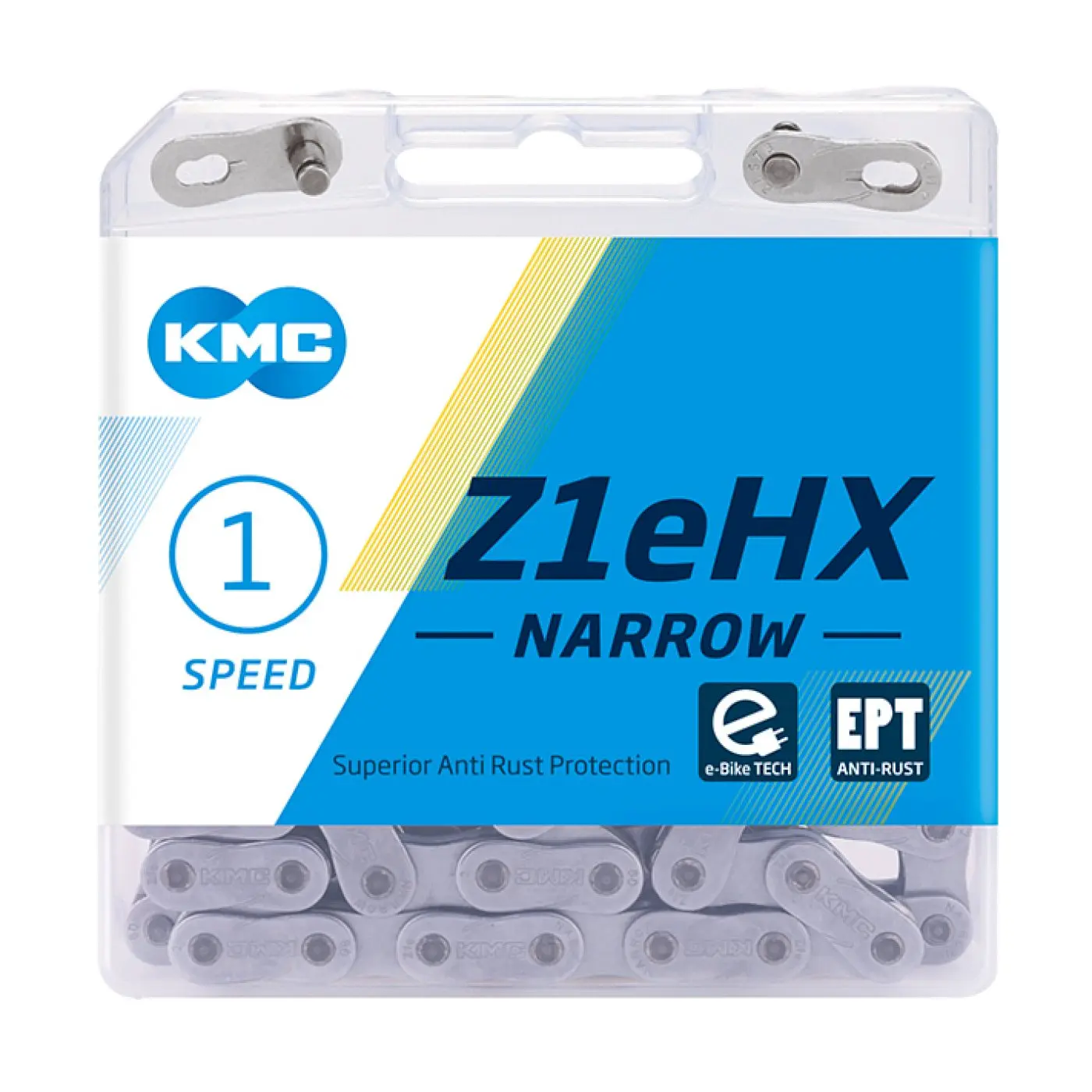 KMC Fahrrad Kette Z1eHX Narrow EPT E-Bike Nabenschaltung EPT 128 Glieder 1/2x3/32 KMC Fahrrad Kette Z1eHX Narrow EPT E-Bike Nabenschaltung EPT 128 Glieder 1/2x3/32