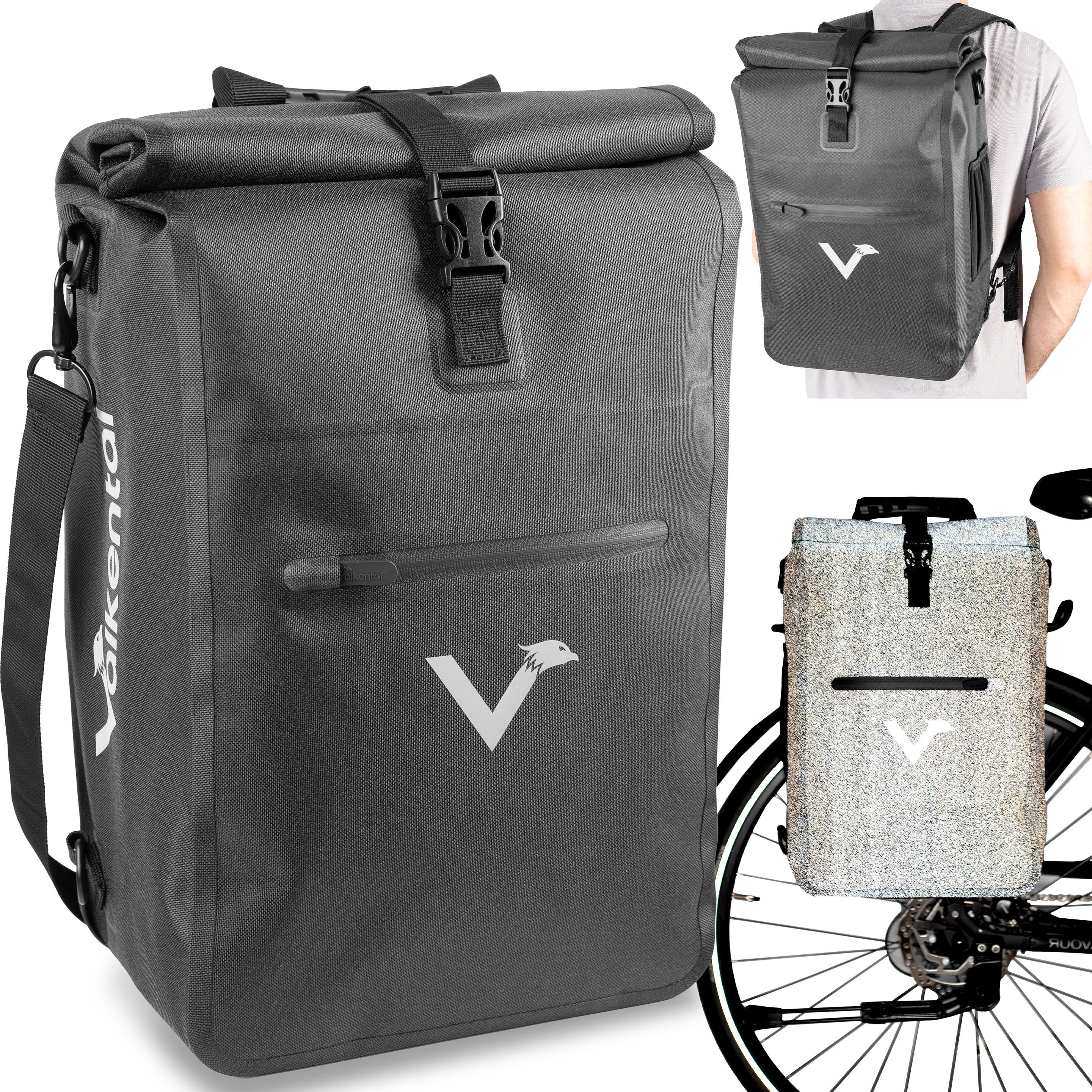 Valkental ValkOne 23 l 3in1 Fahrradtasche Space Black Valkental ValkOne 23 l 3in1 Fahrradtasche Space Black