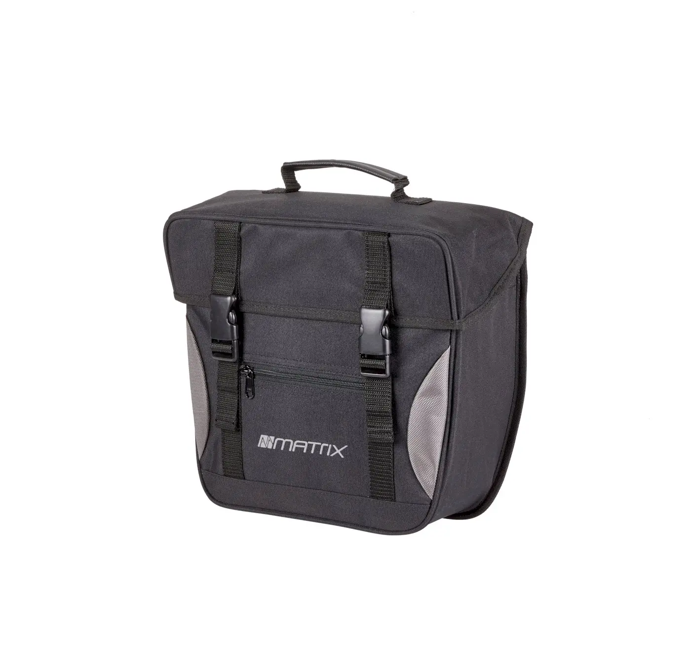 MATRIX Einzeltasche schwarz/silber