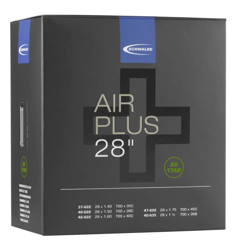 Schwalbe Schlauch Air Plus 28 Zoll AV - Autoventil - Schrader Schwalbe Schlauch Air Plus 28 Zoll AV - Autoventil - Schrader