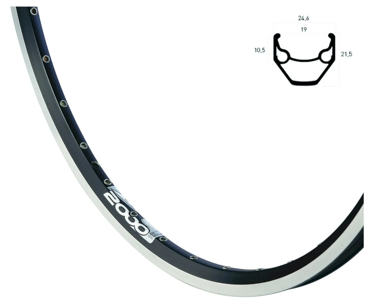 Ryde Felge ZAC 2000 schwarz 36 Loch Ryde Felge ZAC 2000 schwarz 36 Loch