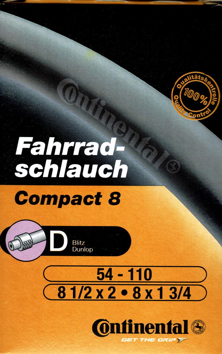 Continental Schlauch mit Blitzventil DV 8 1/2 x 2 - 54-110 - 8 x 1 3/8