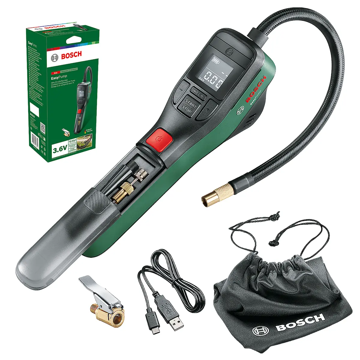 Bosch EasyPump Akku-Druckluftpumpe CONTEC Akkuminipumpe Air Tronic Mini