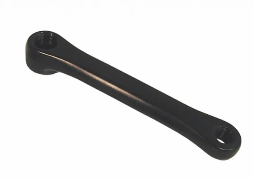 Kurbel Links Vierkant 170MM schwarz