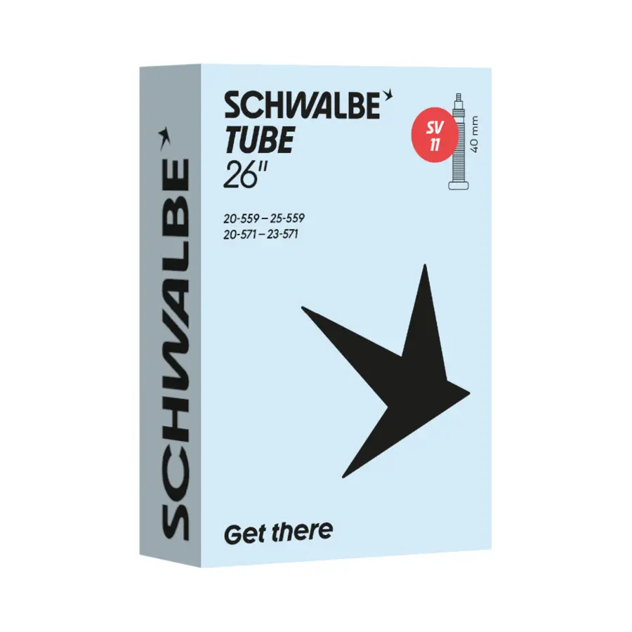 schwalbe_tube_SV11_40mm_packed_new_10463043.webp Schwalbe Schlauch 26 Zoll Nr. 11A SV - Sclaverant - Presta