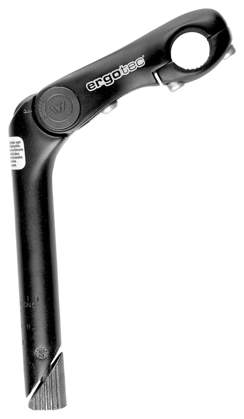 ergotec Vorbau Kobra Vario Alu schwarz 25,4 mm 22,2 mm ergotec Vorbau Kobra Vario Alu schwarz 25,4 mm 22,2 mm