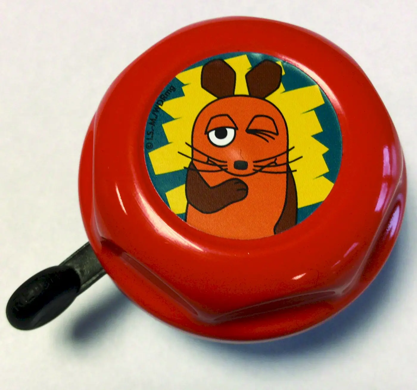 Glocke - Kinderglocke Maus Design orange