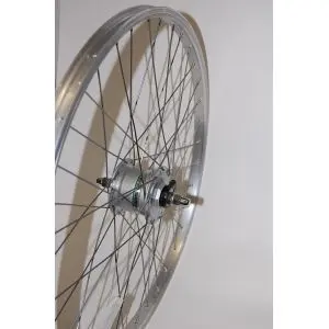 Vorderrad 24 Nabendynamo Shimano Alu silber