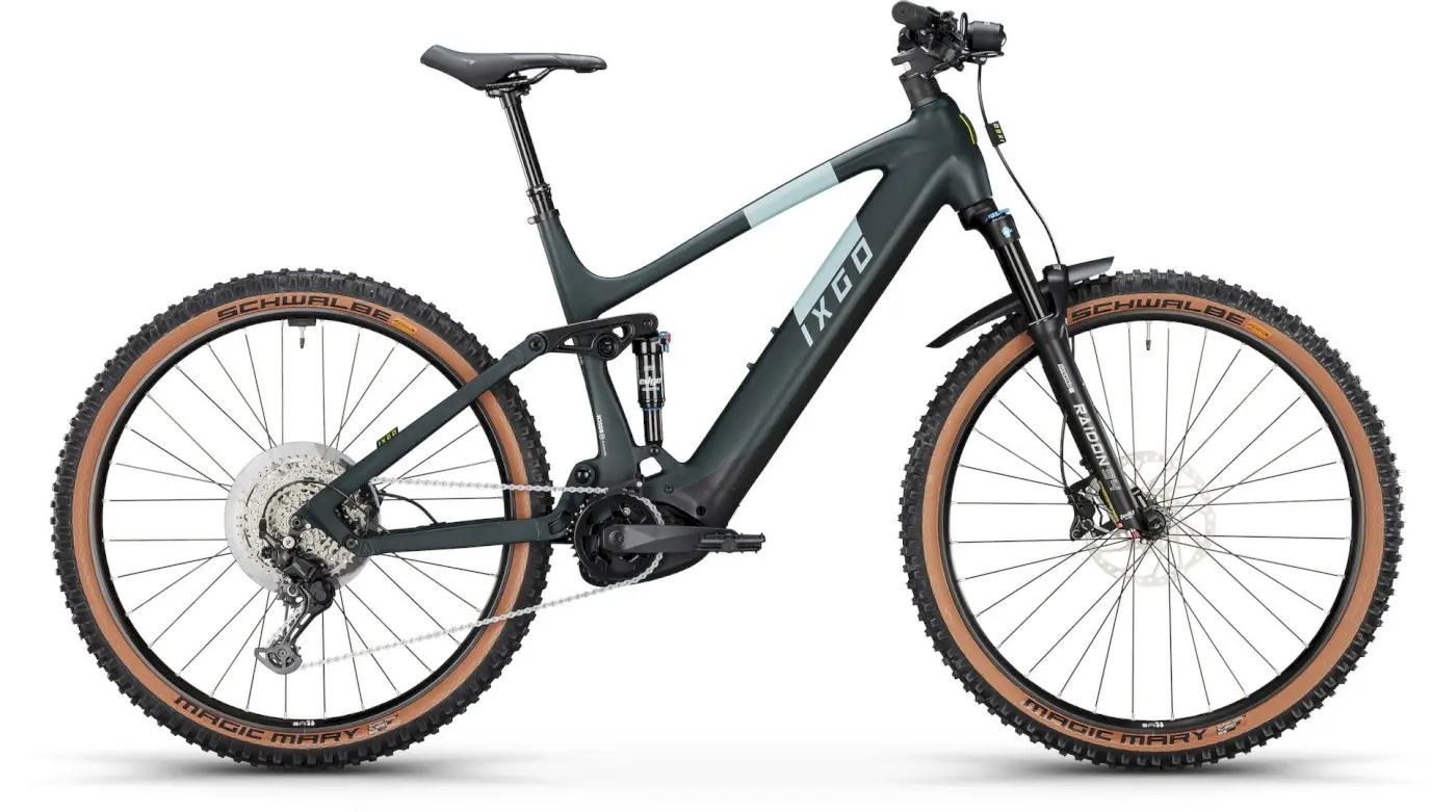 IXGO MXF-E three Fully 29 Zoll forest green 49 cm mit Connect Modul