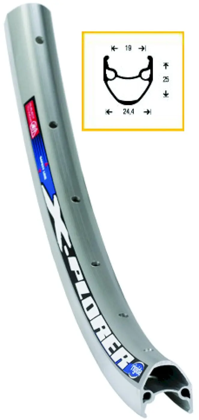 Vorderrad 28 Zoll - Hohlkammerfelge silber
