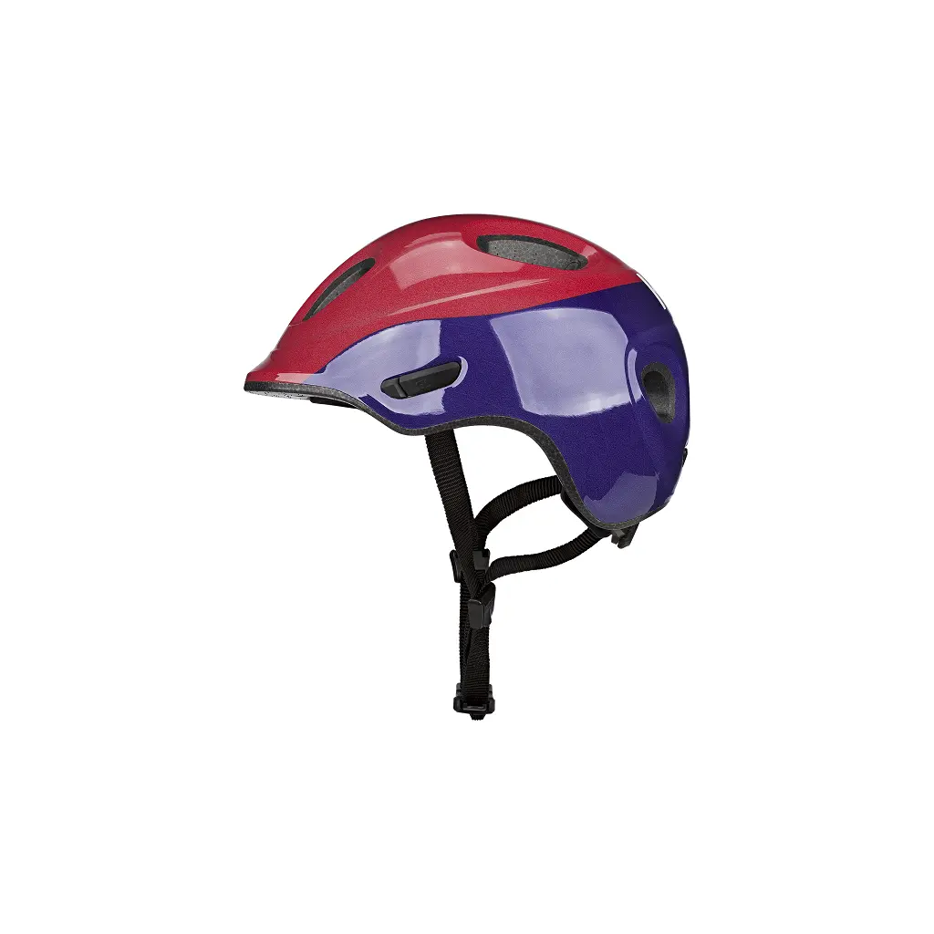 KED Helm Meggy Spark dotty purple blue red 50-55 cm mit Rücklicht