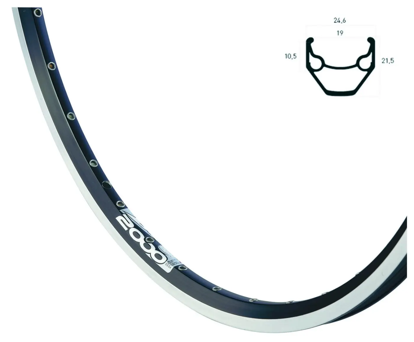 RYDE Hinterrad 28 Zoll Rigida ZAC 2000 schwarz Shimano FHT3000AZAL 8/9/10 fach Center Lock
