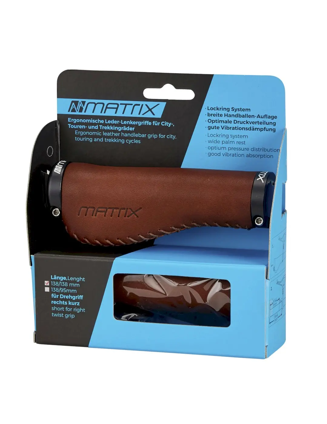 MATRIX Lenkergriff G3 Leder 138/138 mm Leder