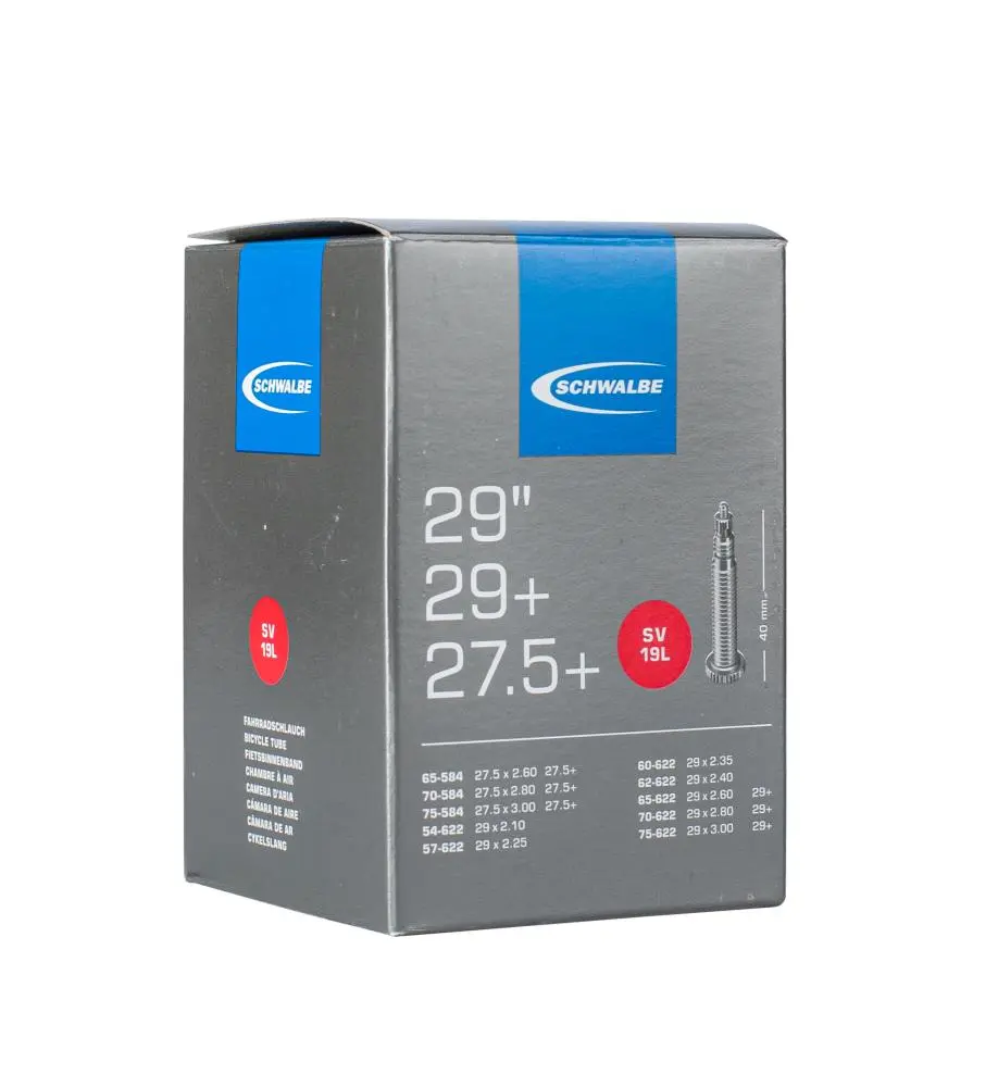 Schwalbe Schlauch 27,5 / 28 / 29 Zoll Nr. 19L SV - Sclaverant - Presta Schwalbe Schlauch 27,5 / 28 / 29 Zoll Nr. 19L SV - Sclaverant - Presta