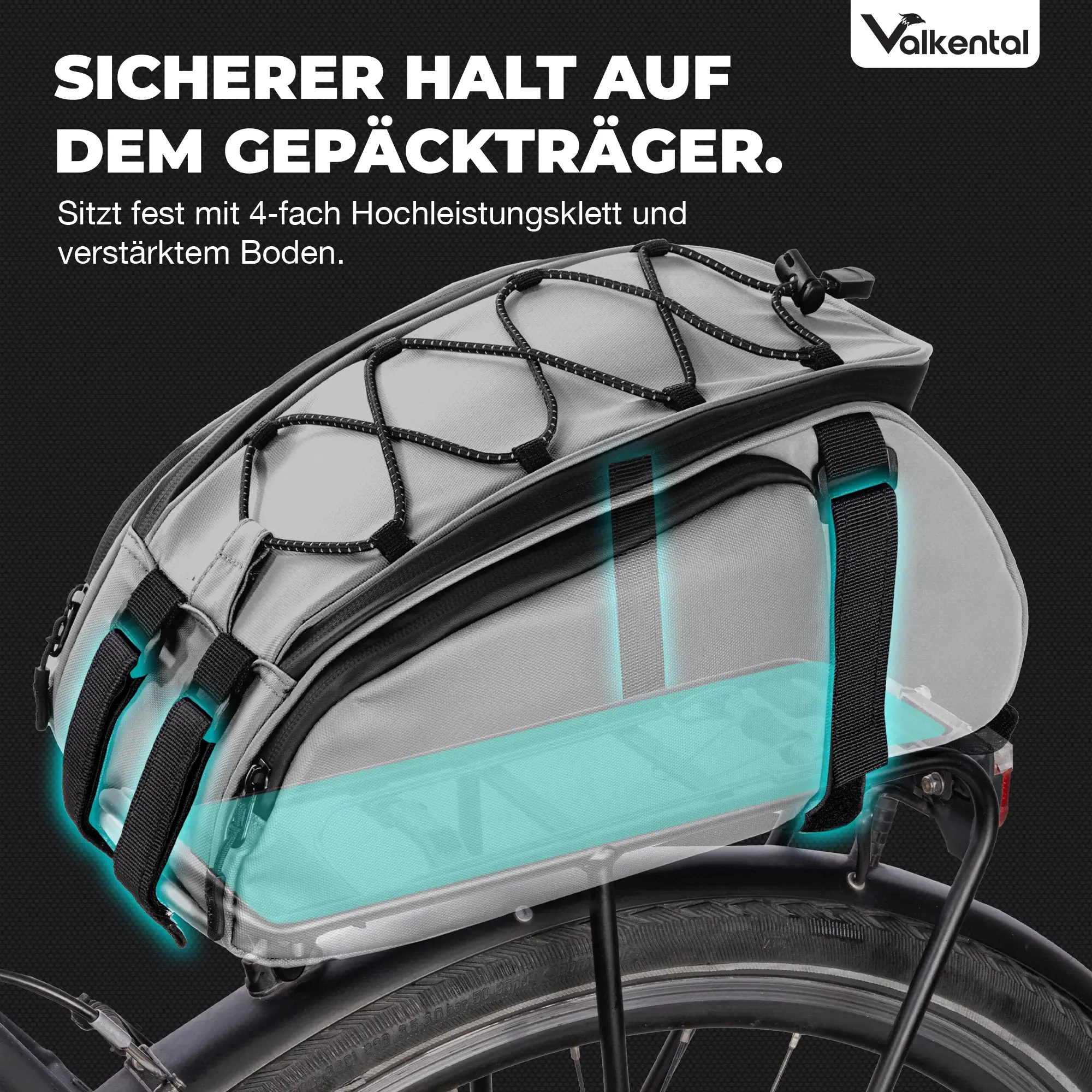 Valkental Trunk Bag 14 Liter reflektierend