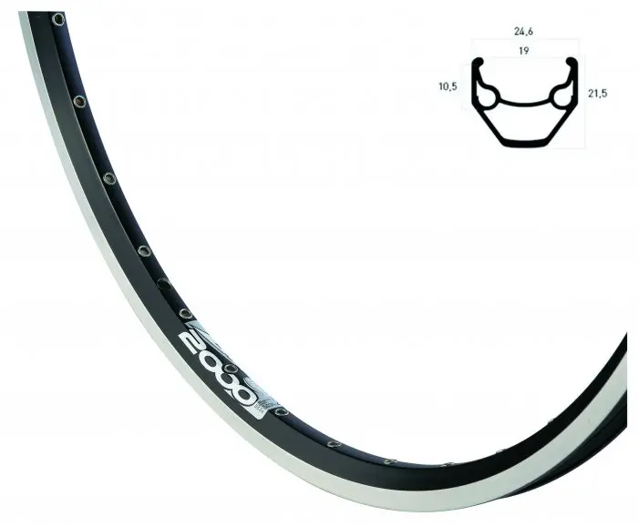 RYDE Vorderrad 28 Zoll Rigida ZAC 2000 schwarz Shimano HBT3000AS silber RYDE Vorderrad 28 Zoll Rigida ZAC 2000 schwarz Shimano HBT3000AS silber