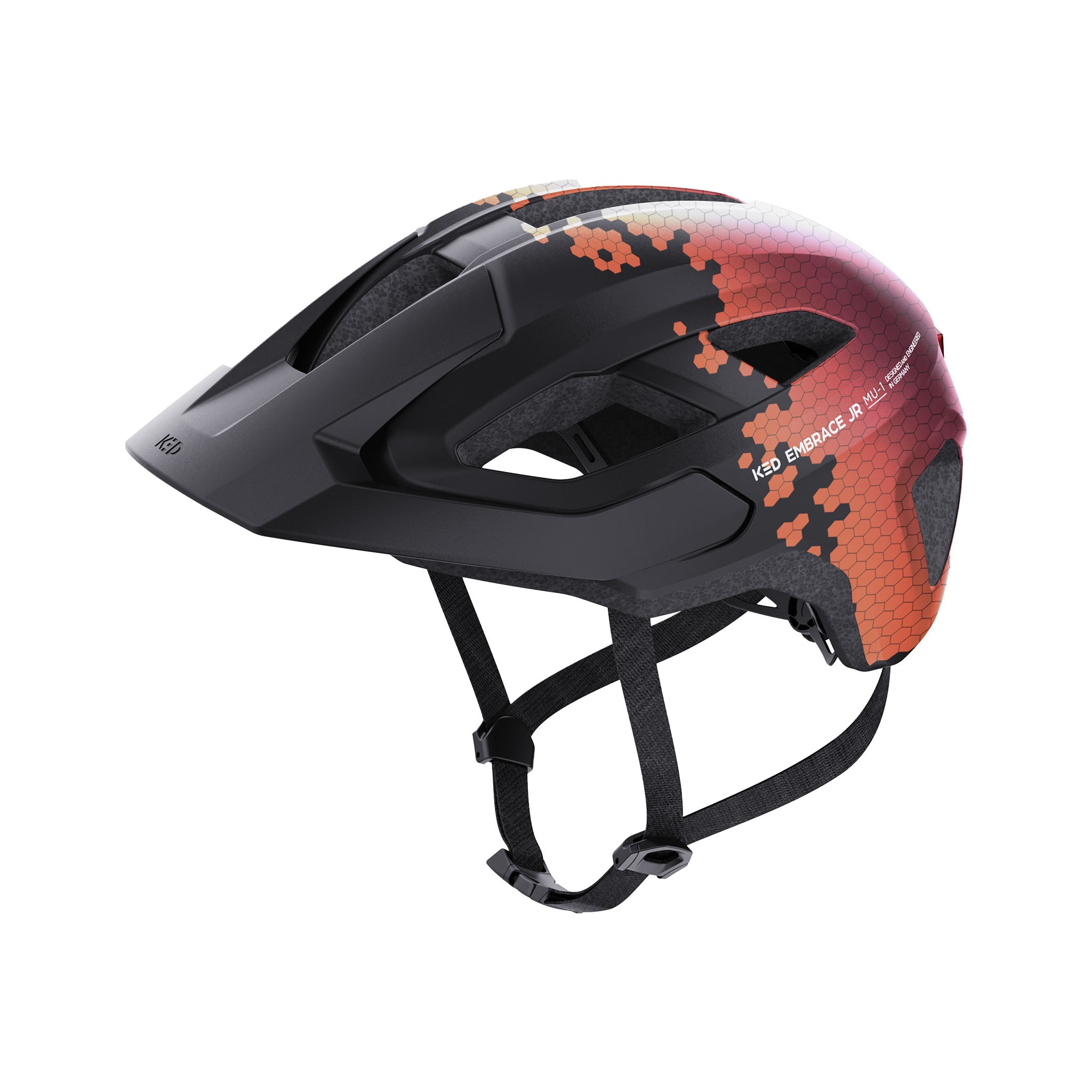 KED Helm Embrace Jr. MU-1 52-56 cm black maroon red matt KED Helm Embrace Jr. MU-1 52-56 cm